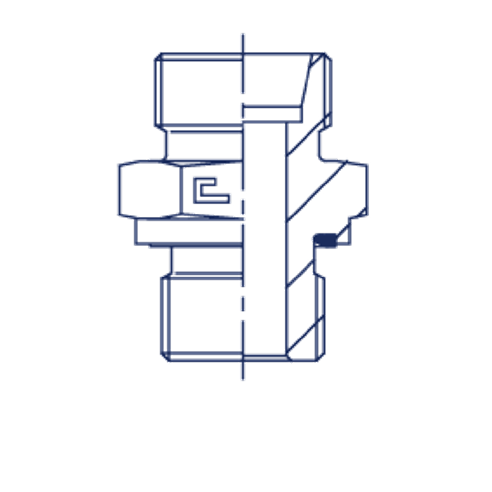 Штуцер FE DL08 BSP 1/2" (корпус)