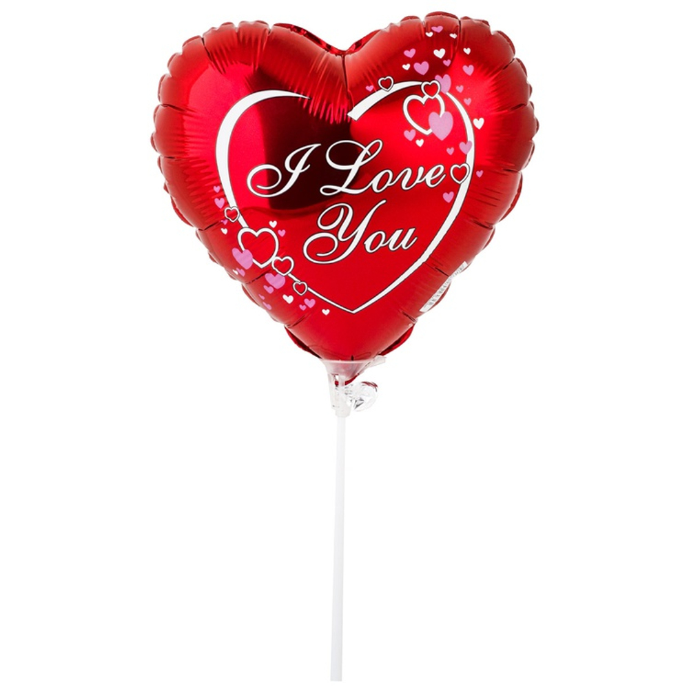 Шар Фольгированный Сердца (Красный)