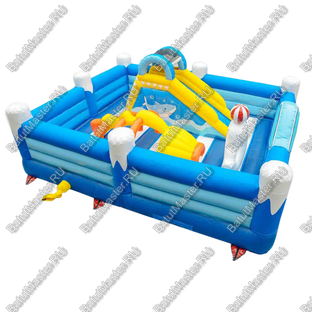 Батут для дачи "Лагуна" 6*5*2,5 м