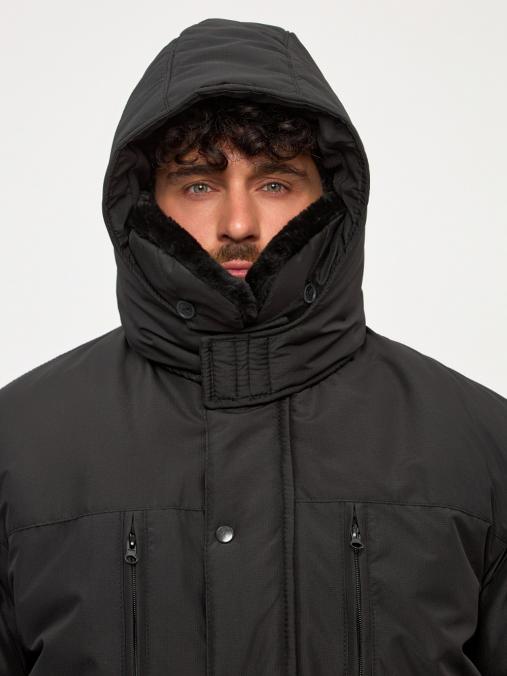 Куртка Орел зима черная охрана