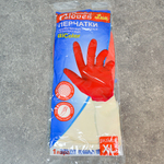 Перчатки латексные Биколор Люкс XL (белый+красный)