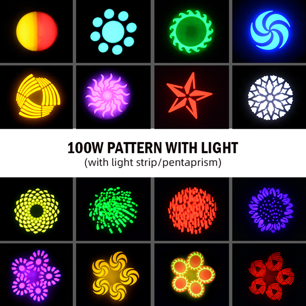 Вращающаяся голова Led Spot 100w + Strip, Big Topper