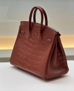Сумка Hermes из кожи крокодила 25 см