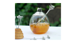 Банка для меда и джема с ложкой 13см Vagabond House Пчела