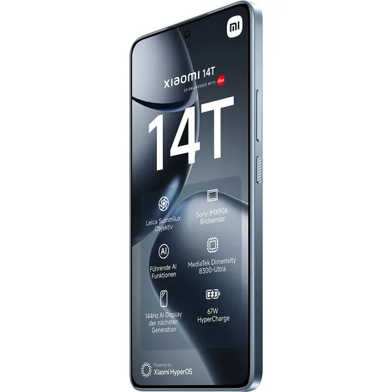 Смартфон Xiaomi 14T Pro 12 ГБ | 1024 ГБ («Титановый Синий» | Titan Blue) (версия Global)