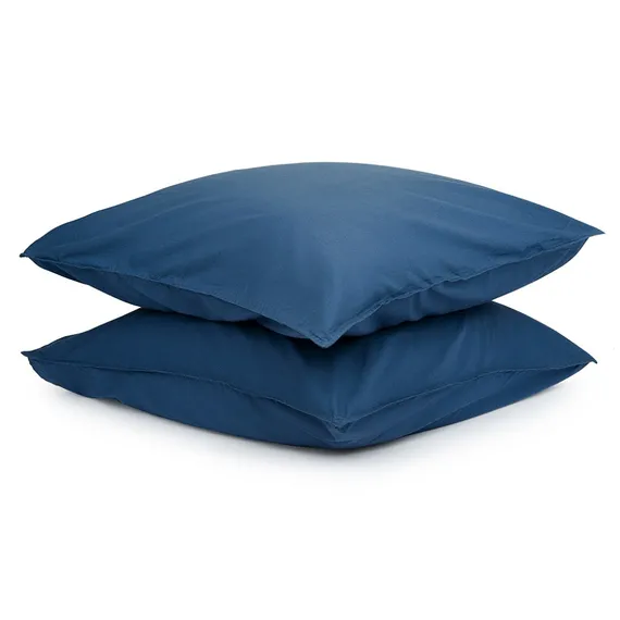 Набор из двух наволочек темно-синего цвета из органического стираного хлопка из коллекции essential, 70х70 см