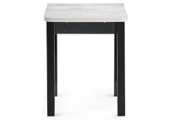 Обеденная группа Блавир белый полимер / серый полимер / метрополитан грей / черный