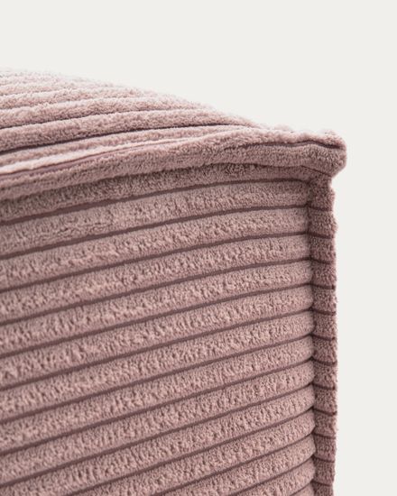 Пуф Blok розовый вельвет