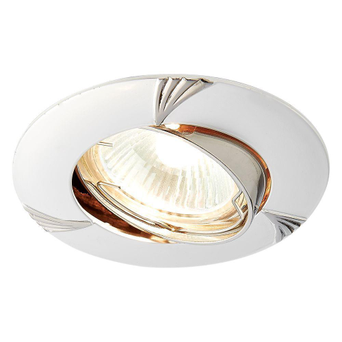 Встраиваемый точечный светильник 633 PS/N перламутровое серебро/никель MR16