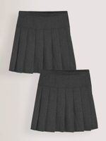 Юбка школьная для девочки Next 129-814, 2 шт., Серый
