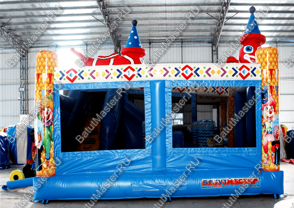 Коммерческий надувной батут "Рыбка-клоун" 5*5*5 м