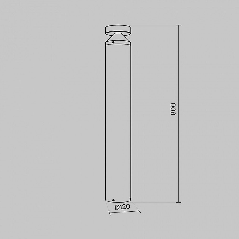 Наземный низкий светильник Maytoni Olten O591FL-L12GF3K1