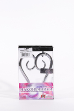 Наконечник АМ Крюк 16мм, серебро глянец