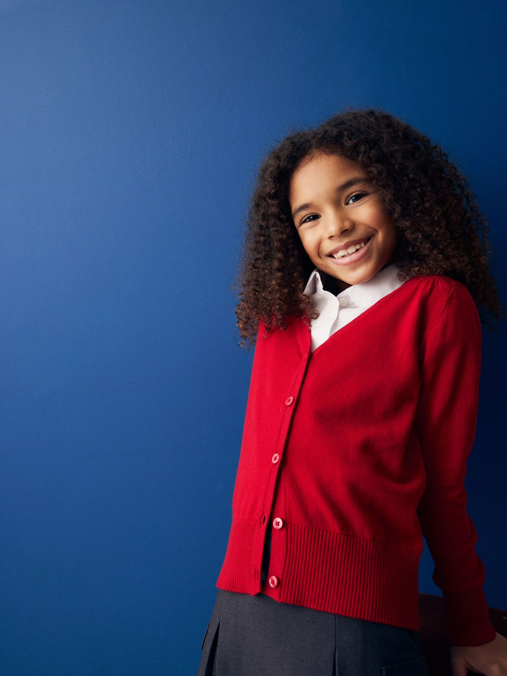 Кардиган школьный для девочки Next 114-415, Красный