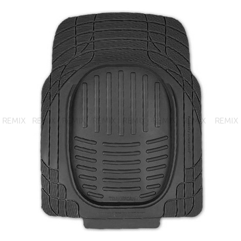 Коврики TRANSFORM, передние 2 шт, 77х57см, ПВХ, чёрный