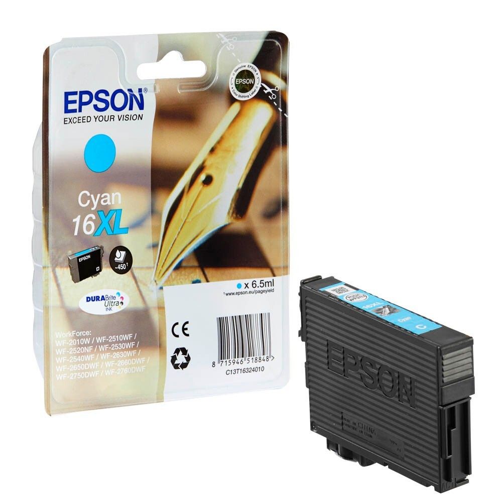 Картридж EPSON 16XL голубой повышенной емкости для WF-2010/WF-2510/WF-2540