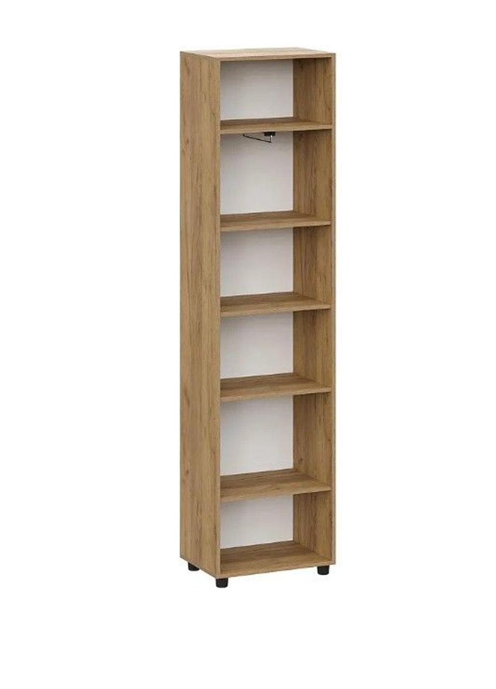 Милан шкаф одностворчатый Дуб Золотой / Белый Матовый