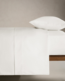 Zara Home - (1000 нитей) атласная простыня брюки , высота 30 см, белый, 90х200х30 см