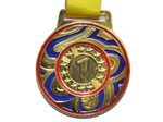 Медаль спортивная с лентой 1 место d - 7 см :1902-Y-1
