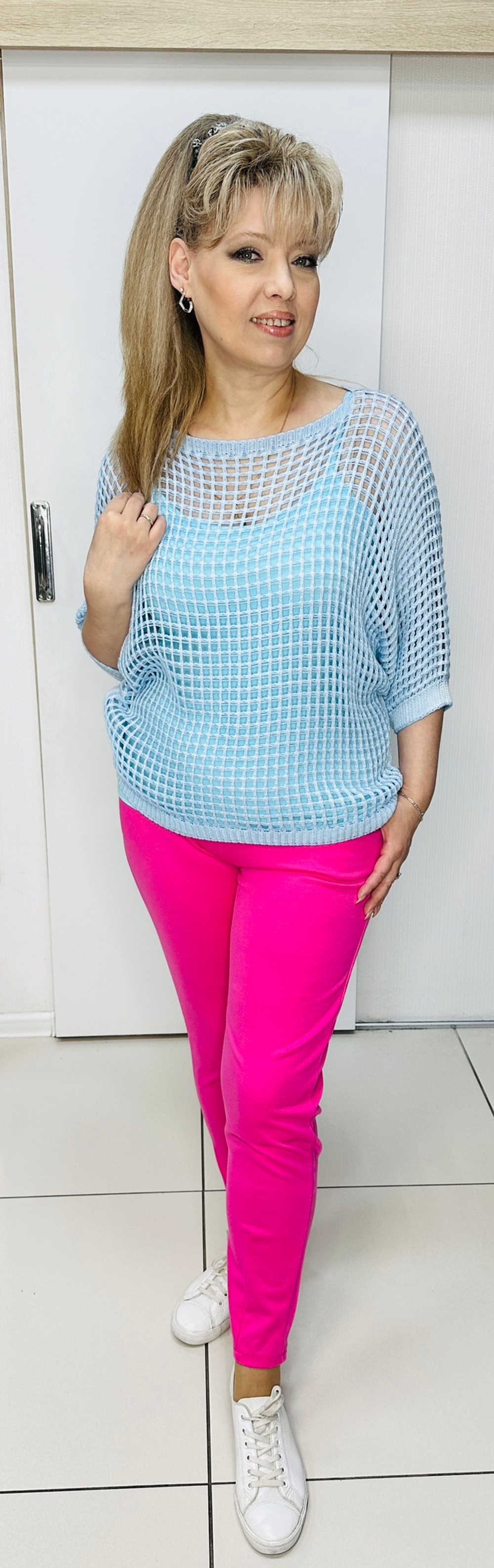 Итальянские трикотажные брюки-штанишки на резинке.