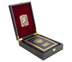 Кодекс чести русского офицера с иконой св. Георгий Победоносец. Подарочный набор