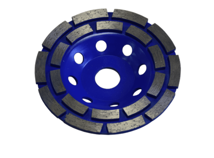 Чашка алмазная 125 мм шлифовальная двухрядная по бетону для болгарки