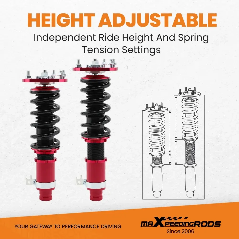 MaXpeedingrods Coilovers Shocks Suspension Kit подходит для автомобиля HONDA PRELUDE 1992-2001