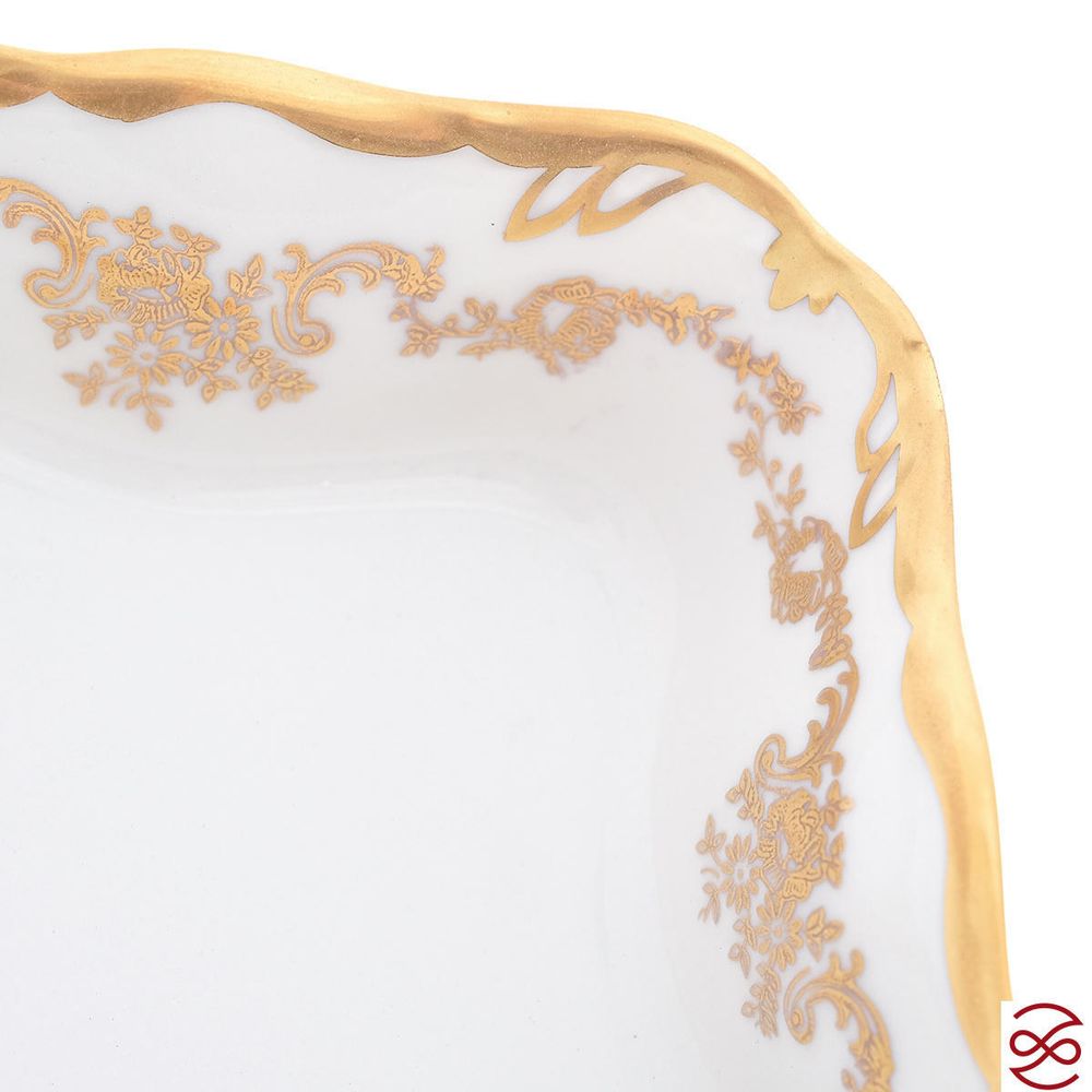 Конфетница квадратная на ножке Queen's Crown Кастел 19см