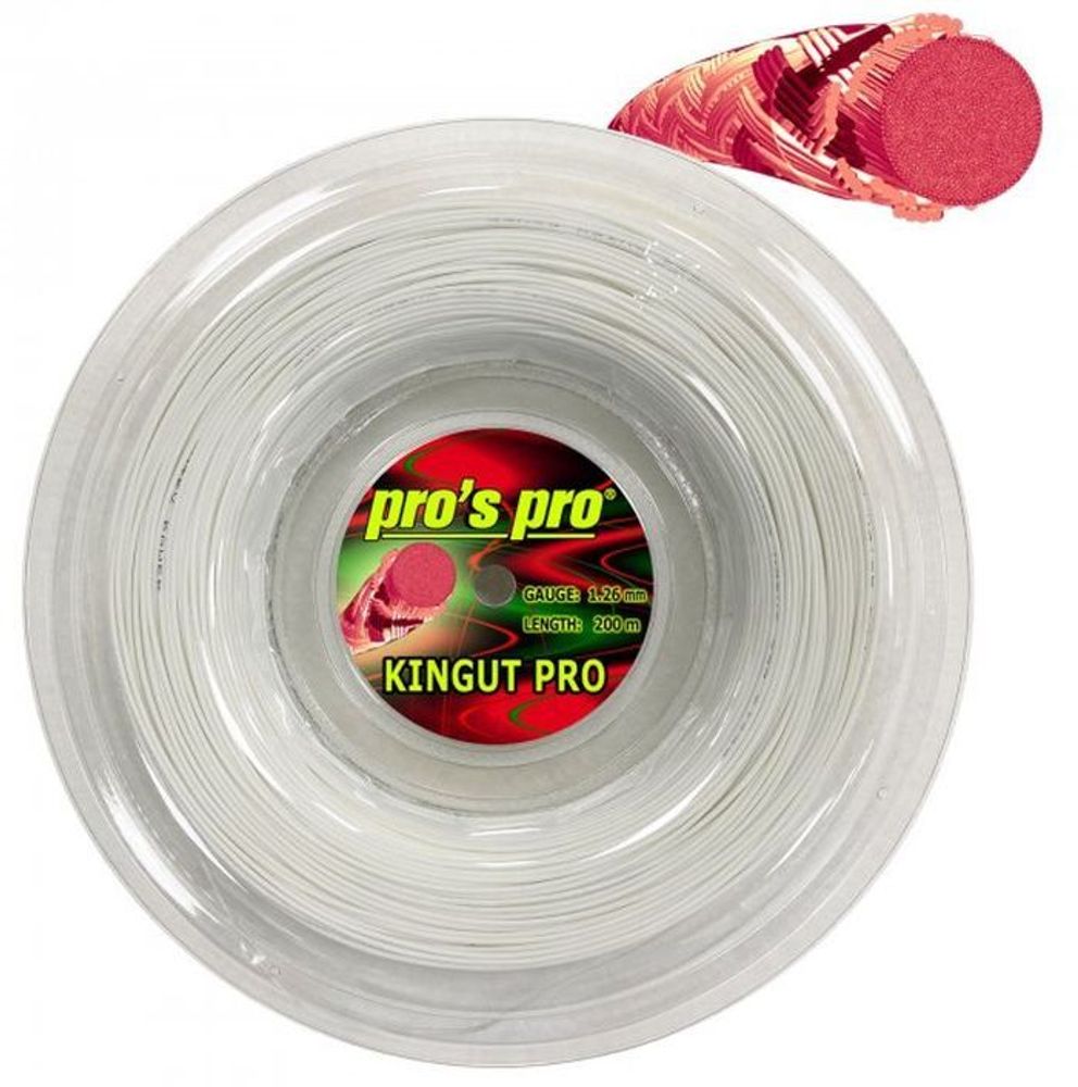 Теннисные струны Pro&#39;s Pro Kingut Pro (200m) - белый