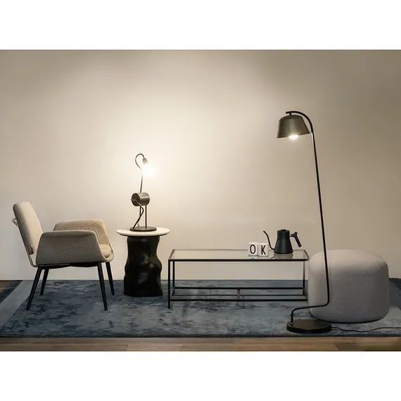 Кресло Hilde, серо-бежевое букле