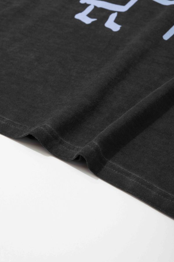 Футболка Vacation pigment dyed Серая - фото 4