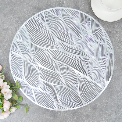 Салфетка сервировочная 38см "Аjour" (серебро)