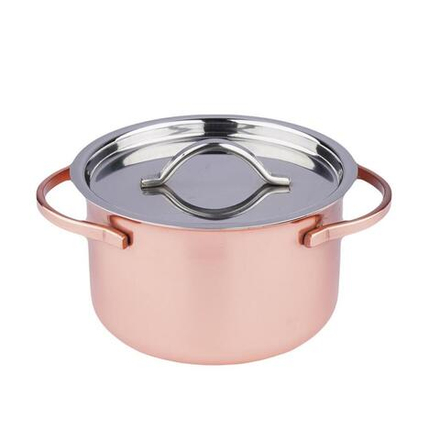 Кастрюля для подачи 11 см h6,5 см 425 мл с крышкой   нерж. P.L. Proff Cuisine