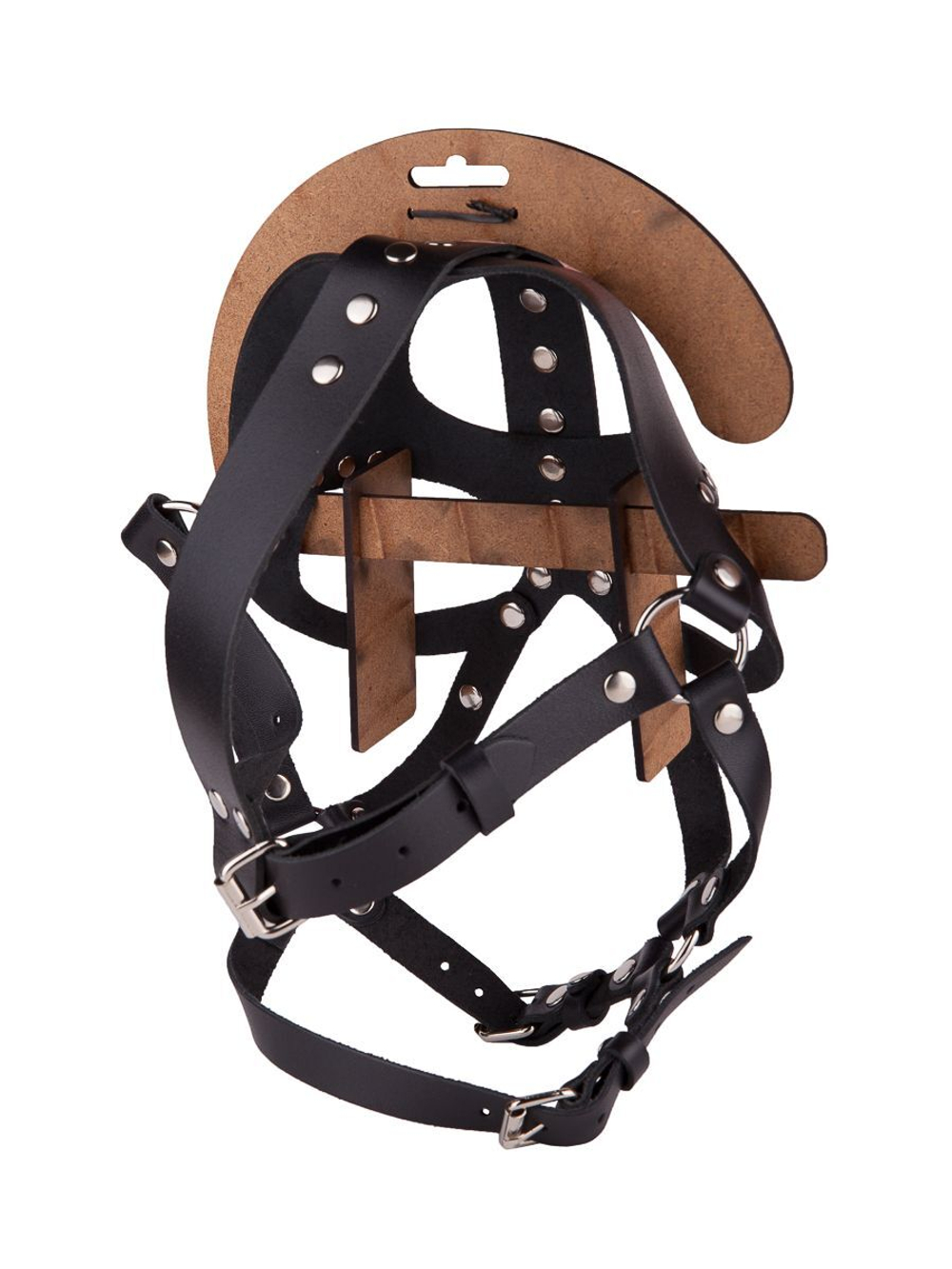 Кожаная маска-шлем Лектор (Цвет: черный)