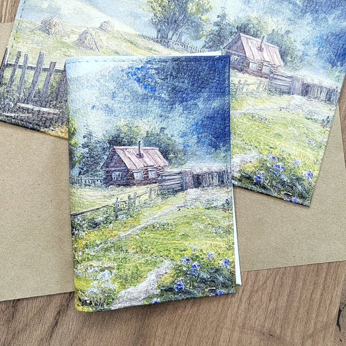 Обложка на паспорт "Уютный домик"