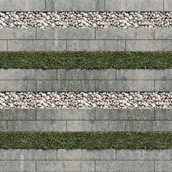 Тротуарная плитка ГАЗОННАЯ РЕШЕТКА - Искусственный камень Шунгит