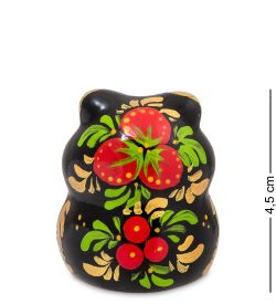 ГЛ- 973 Фигурка «Сова» нов. хохлома (Гжельский фарфор)