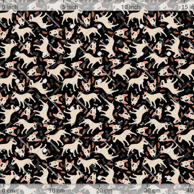 Собаки. Бультерьер на чёрном фоне by Helen Reveur 938 DPI