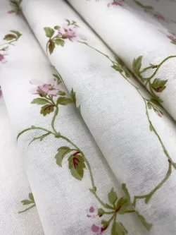 Наволочка комплект 2шт перкаль Сказка "Весенние цветы" 45х45 см на молнии