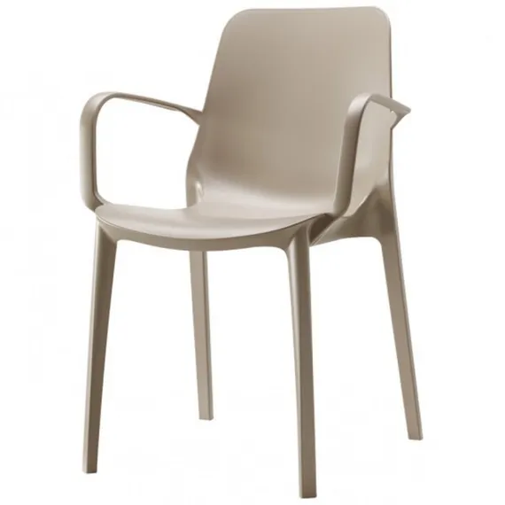 Кресло пластиковое Ginevra, тортора