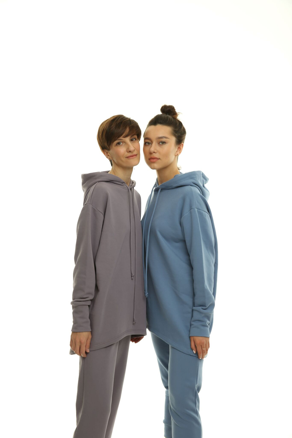 Брюки с начесом зауженные