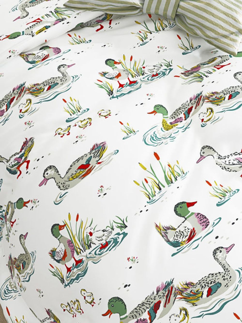 Простынь на резинке Сказка "Утки" 90х200 см, перкаль