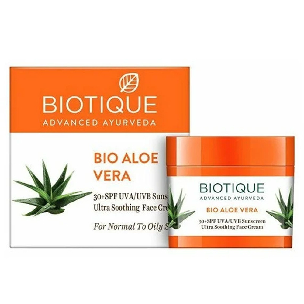 Крем для лица солнцезащитный Био Алоэ Вера SPF30 (Bio Aloe Vera Biotique), 50 гр