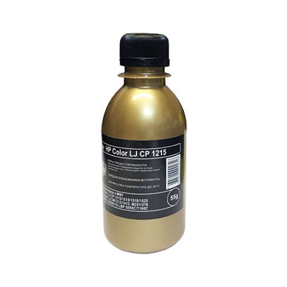 Тонер для HP Color LJ CP 1215/1515/1518/1525/СМ1312/CM1415 (55гр, черный, Chemical MKI) Gold ATM