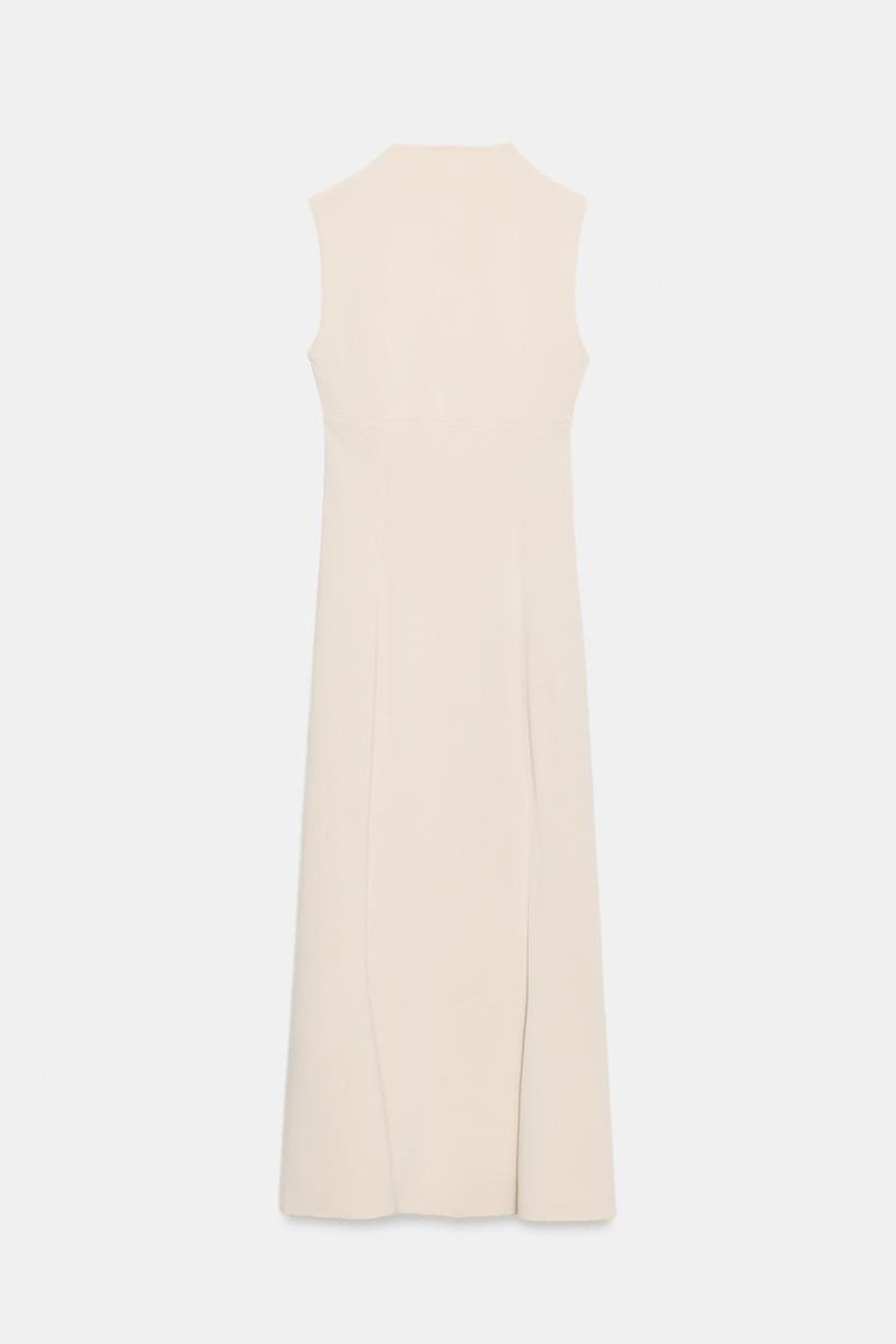 ZARA ПЛАТЬЕ С ВЫРЕЗОМ СЕРДЕЧКОМ, ЭКРЮ