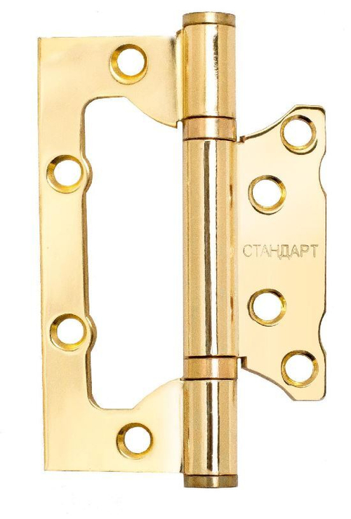 Петля  БЕЗ ВРЕЗКИ  СТАНДАРТ накл. 2BB SВР ЛАТУНЬ (цена за 1шт) 100*63  /7874