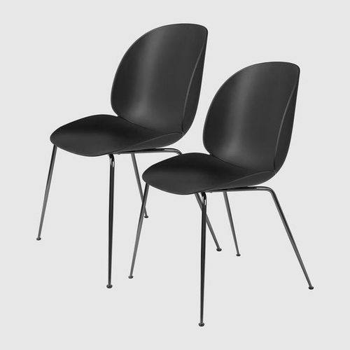 Стул Beetle, набор из 2 шт GUBI пластик/металл/green без обивки 580х560х870h