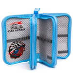 Пенал 3 отделения Alingar, искусственный мех, молния, 120 х 190 мм, "Fur roses", микс (розовый, голубой, фиолетовый, св-розовый)