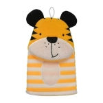 Мочалка варежка для нежной и чувствительной кожи Тигр, 23см, soft, для бани и сауны, Ба