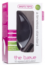 Чёрный клиторальный вибратор The Breve (Цвет: черный)